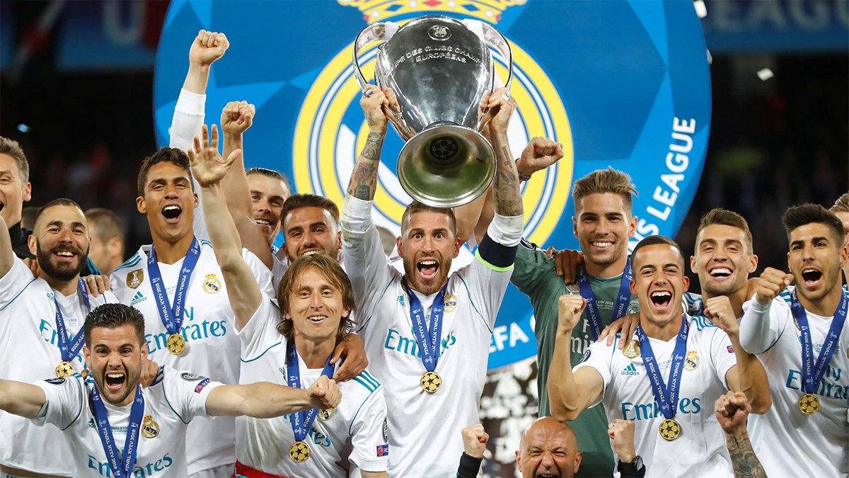 Real Madrid, le club ayant remporté le plus de fois la Ligue des Champions