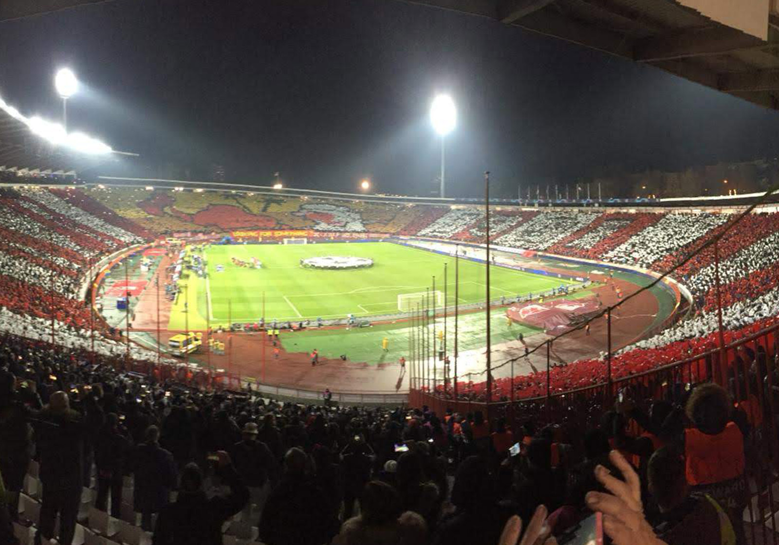 Supporters du PSG à Belgrade