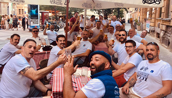 Les vétérans de Caen Rugby à Budapest