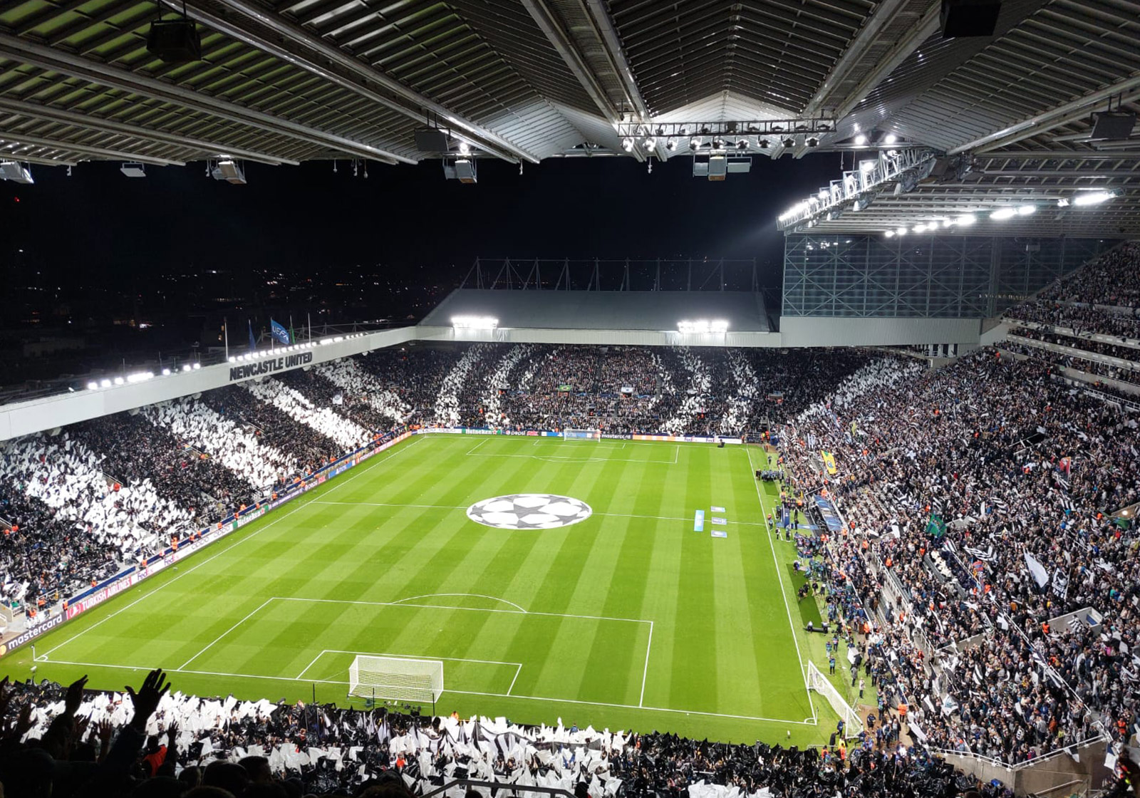 Supporters du PSG à Newcastle_Octobre 2023