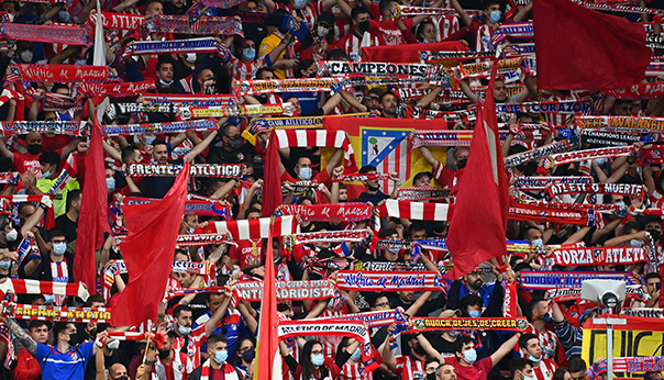 supporters Atletico Madrid match