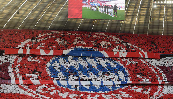 Supporters Bayern Munich match