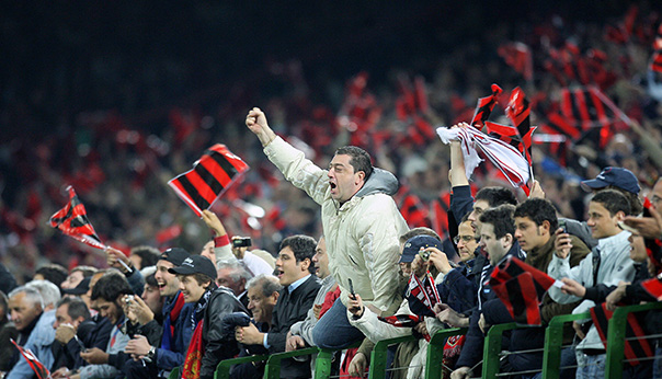 Supporters Milan AC San Siro