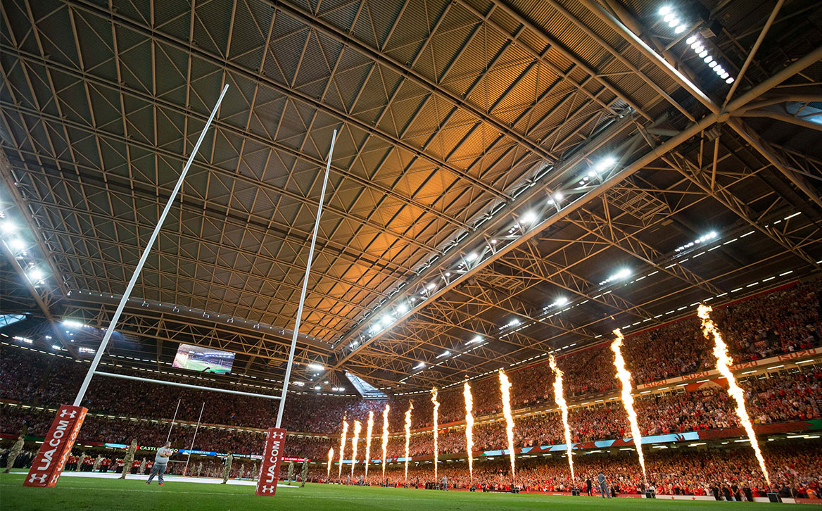 Le Millenium Stadium de Cardiff un jour de match