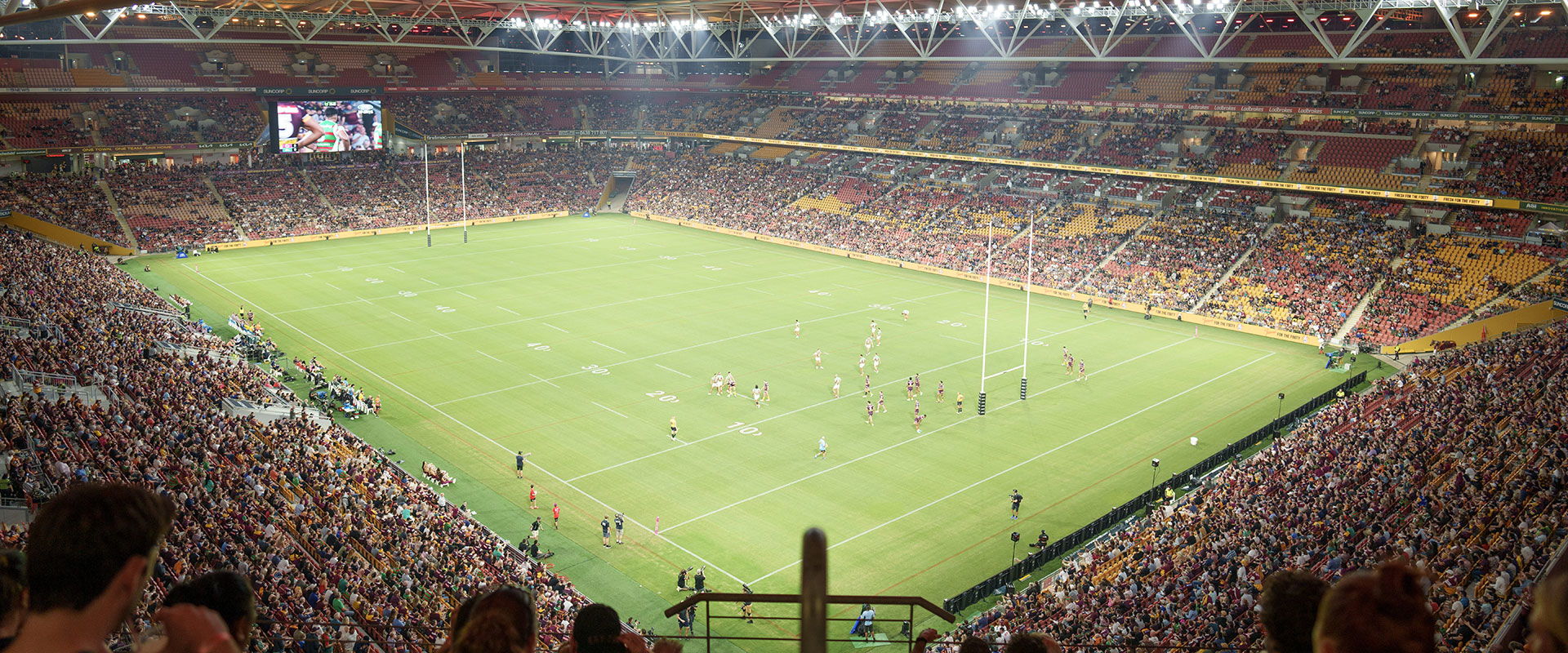 Match de rugby au Suncorp Stadium de Brisbane, Australie